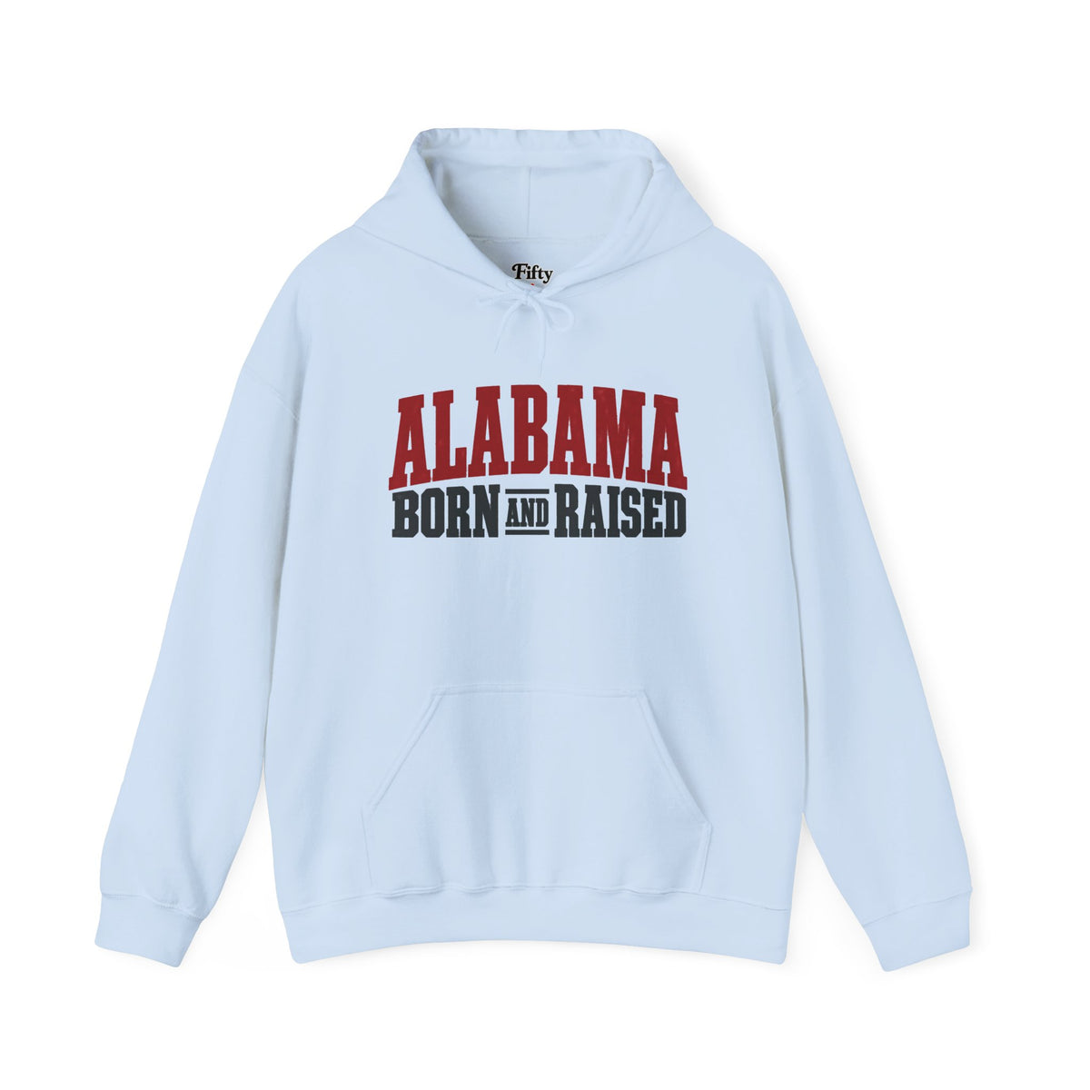 Alabama Born and Raised Rugged Workwear Unisex Hoodie Graphic