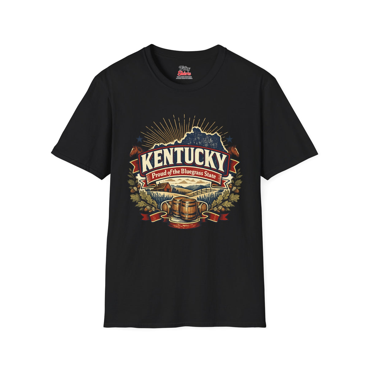Kentucky State Pride Unisex Softstyle T Shirt State Pride Graphic Tee Collections FS03
