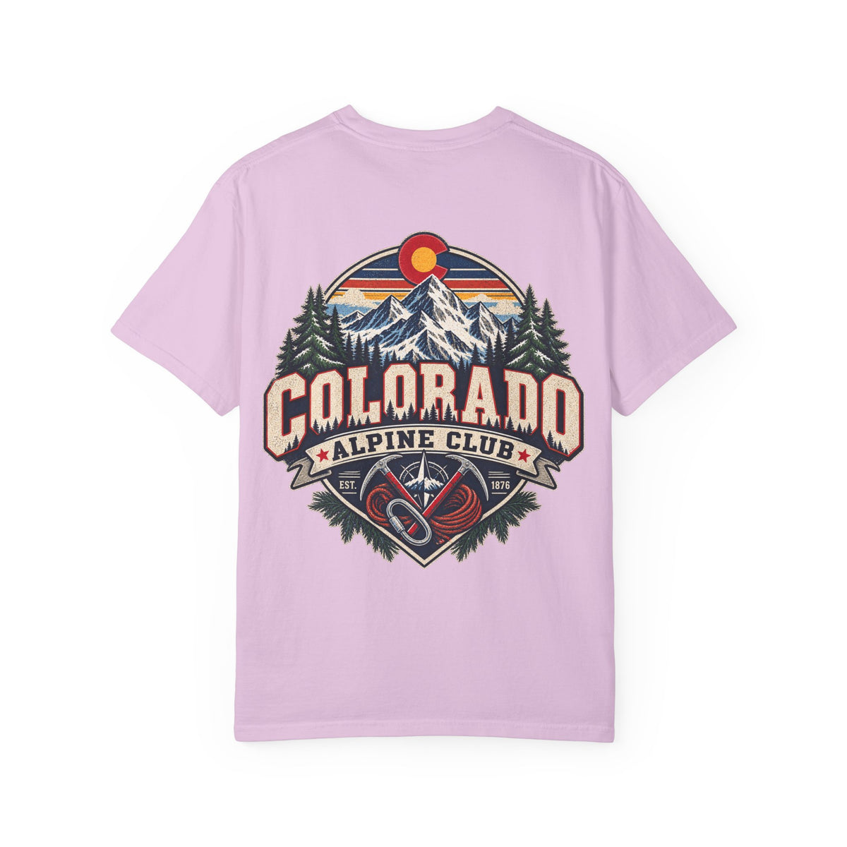Colorado Alpine Club  Unisex Comfort Color 1717 Streetwear Graphic Tee