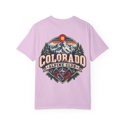 Colorado Alpine Club  Unisex Comfort Color 1717 Streetwear Graphic Tee