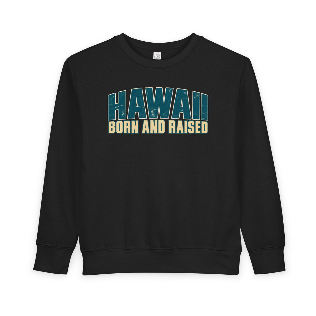 Hawaii Born and Raised Premium Surf Unisex Toddler Sweatshirt