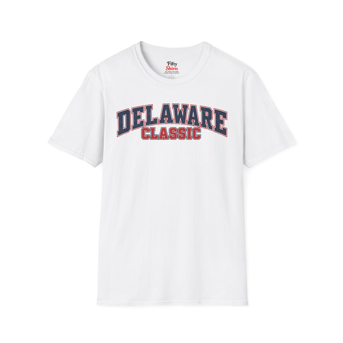Delaware Classic Unisex Softstyle T Shirt State Name Graphic Tee
