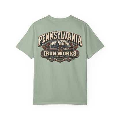 Pennsylvania Iron Works Unisex Comfort Color 1717 Streetwear Graphic Tee