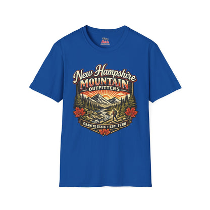 New Hampshire Mountain Outfitters Unisex Softstyle T Shirt State Pride Graphic Tee Collections FS03