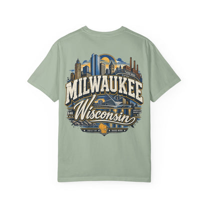 Milwaukee Wisconsin Unisex Comfort Color 1717 Streetwear Graphic Tee