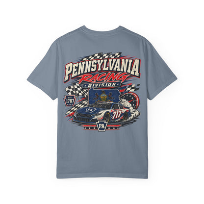 Pennsylvania Racing Division Unisex Comfort Color 1717 Streetwear Graphic Tee