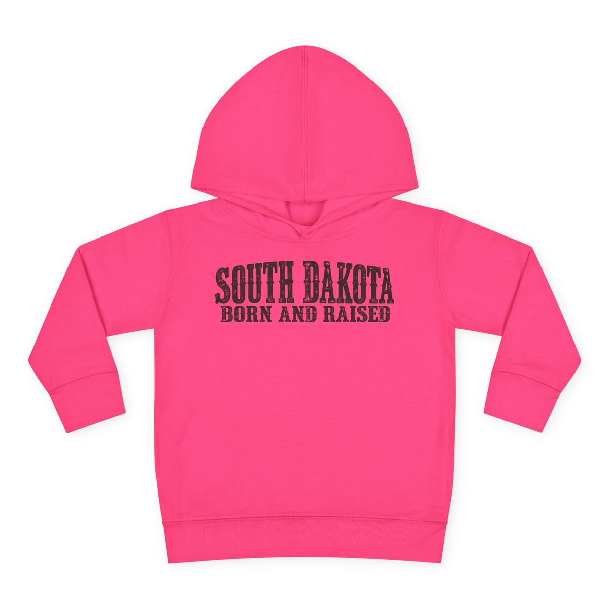 South Dakota Born and Raised Western Heritage Unisex Toddler Pullover Fleece Hoodie