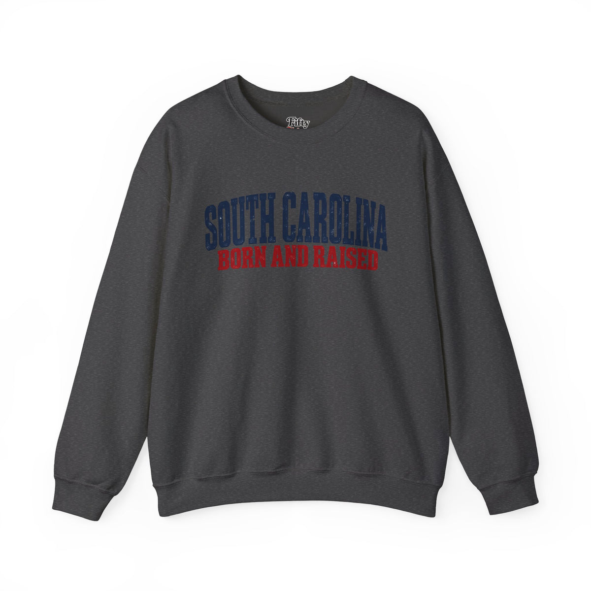 South Carolina Born and Raised Minimal Heritage Unisex Sweatshirt Graphic