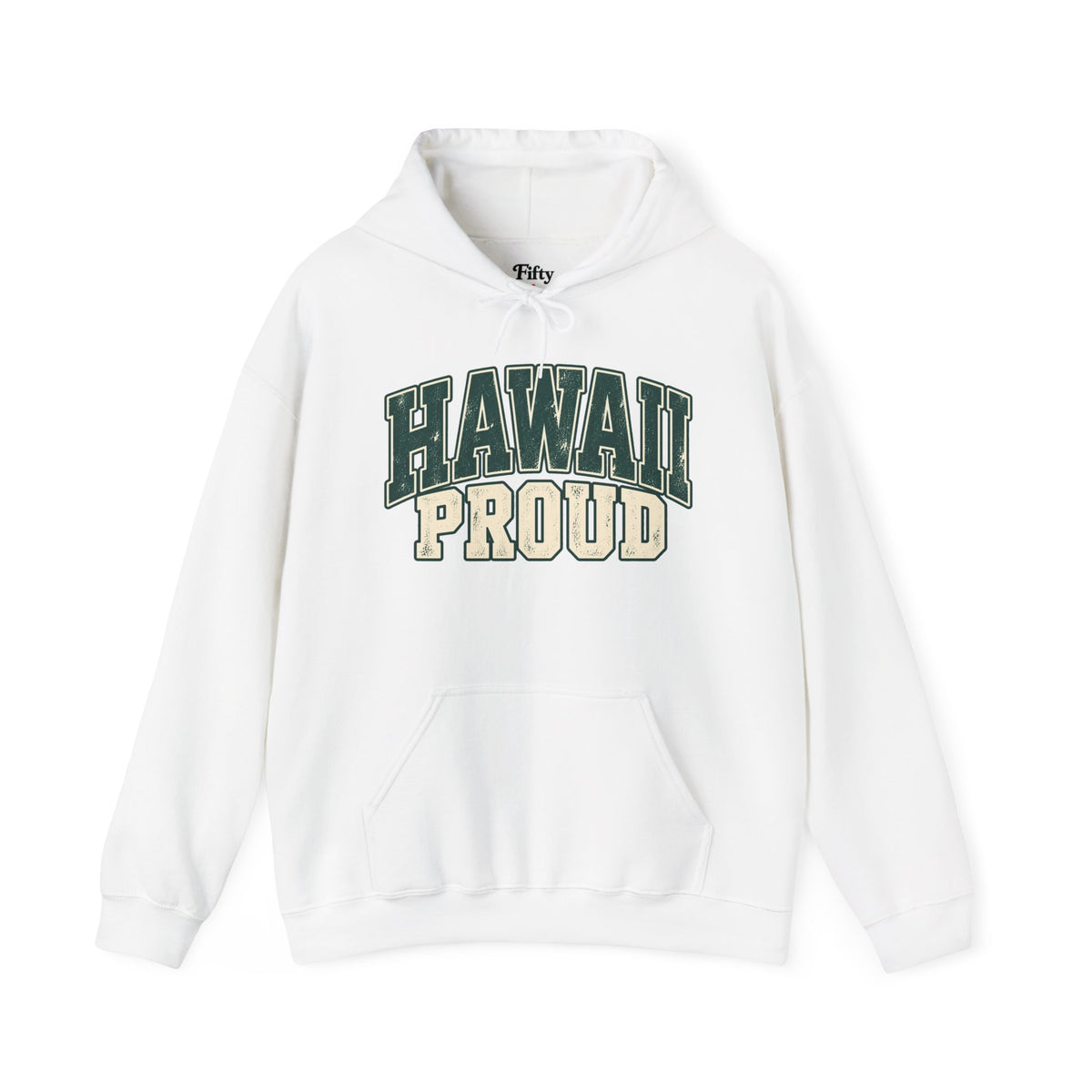 Hawaii Proud Unisex Hoodie State Name Graphic