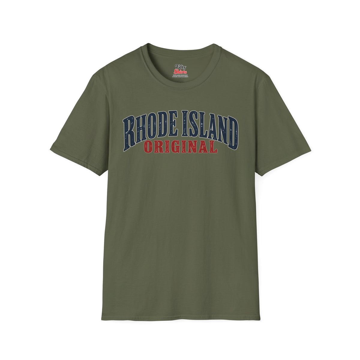 Rhode Island Original Unisex Softstyle T Shirt State Name Graphic Tee