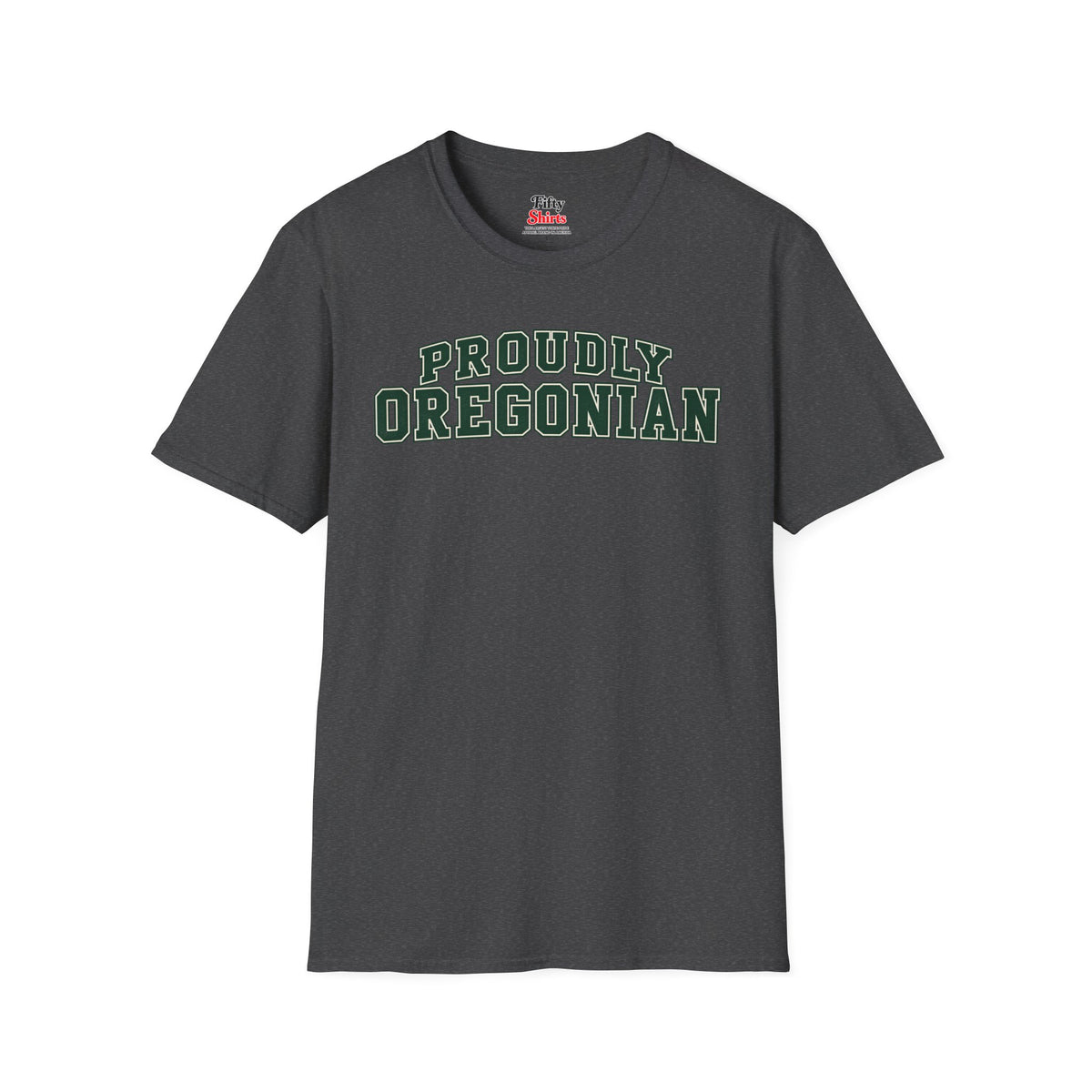 Proudly Oregonian Oregon Unisex Softstyle T Shirt State Name Graphic Tee
