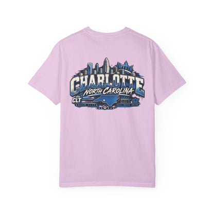 Charlotte North Carolina Unisex Comfort Color 1717 Streetwear Graphic Tee