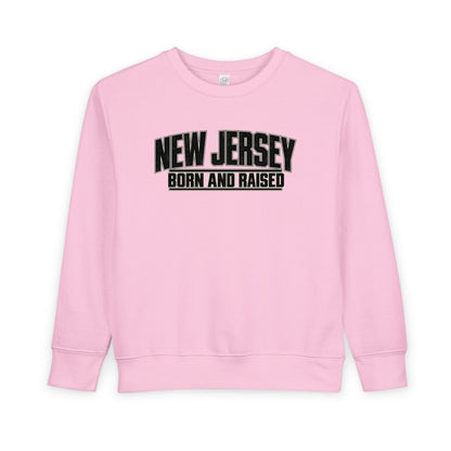 New Jersey Born and Raised Modern Streetwear Unisex Toddler Sweatshirt