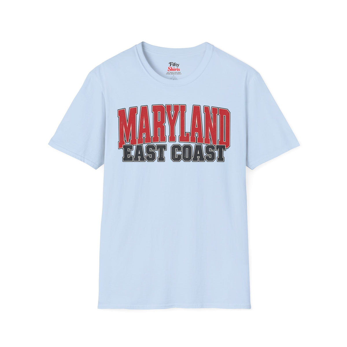 Maryland East Coast Unisex Softstyle T Shirt State Name Graphic Tee