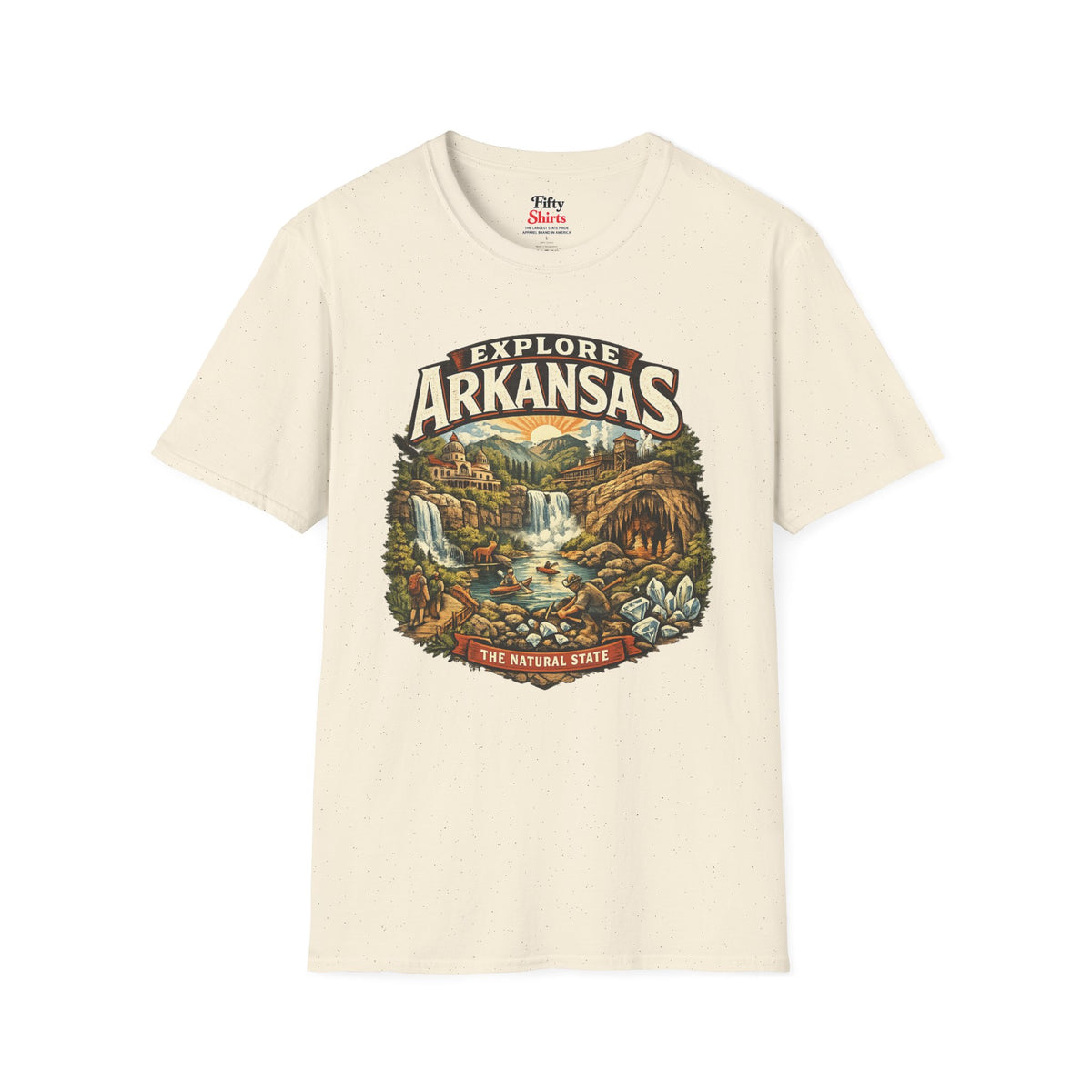 Explore Arkansas Unisex Softstyle T Shirt State Pride Graphic Tee Collections FS03