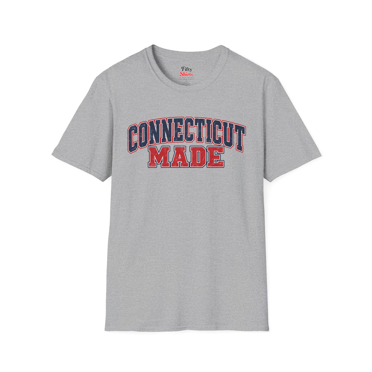 Connecticut Made Unisex Softstyle T Shirt State Name Graphic Tee