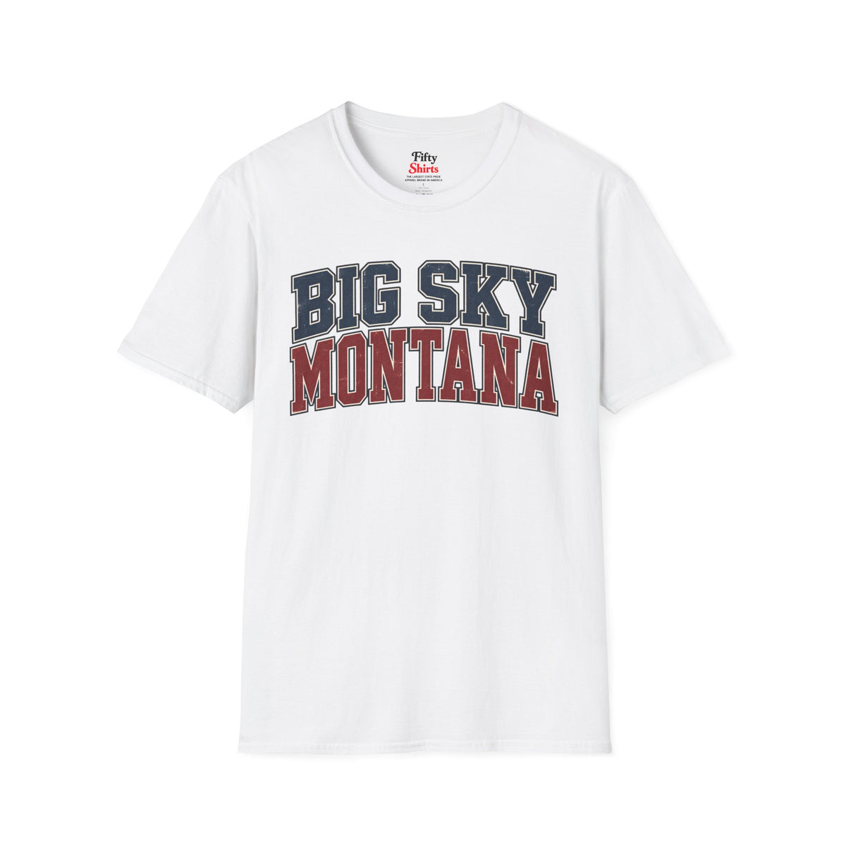 Big Sky Montana Unisex Softstyle T Shirt State Name Graphic Tee
