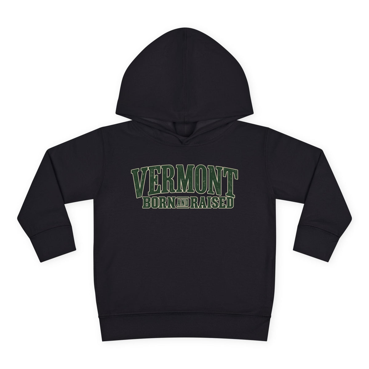Vermont Born and Raised Premium Vermont Heritage Unisex Toddler Pullover Fleece Hoodie