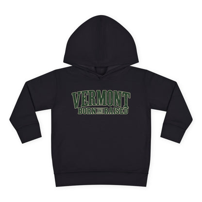 Vermont Born and Raised Premium Vermont Heritage Unisex Toddler Pullover Fleece Hoodie