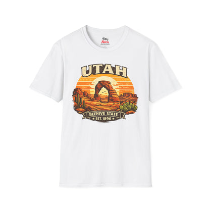 Utah Desert Sunset Unisex Softstyle T Shirt State Pride Graphic Tee Collections FS03