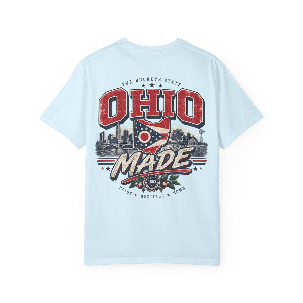 Ohio Made Unisex Comfort Color 1717 Streetwear Graphic Tee