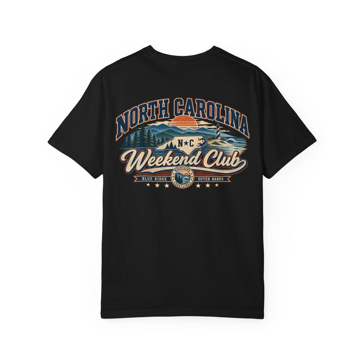 North Carolina Weekend Club Unisex Comfort Color 1717 Streetwear Graphic Tee