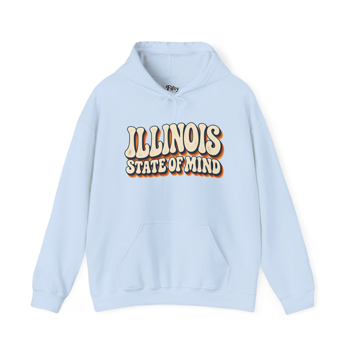Illinois State of Mind Unisex Hoodie State Name Graphic