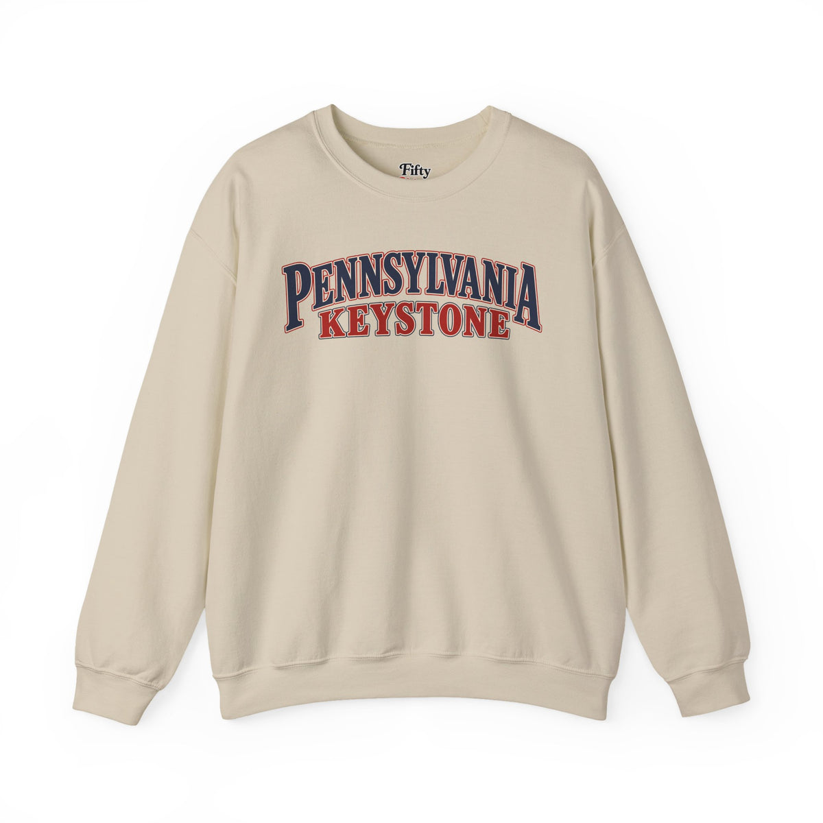 Pennsylvania Keystone Unisex Crewneck Sweatshirt State Name Graphic