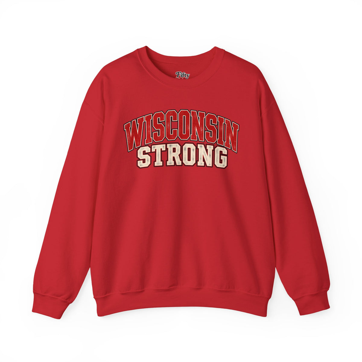 Wisconsin Strong Unisex Crewneck Sweatshirt State Name Graphic