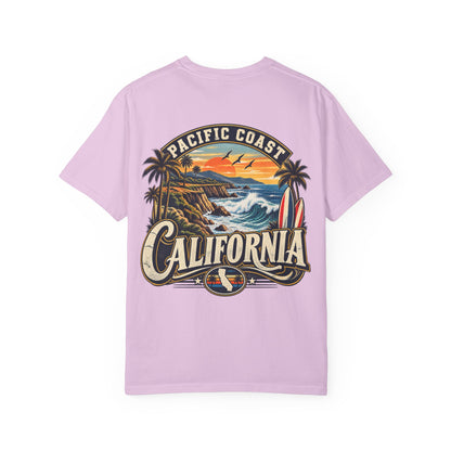 Pacific Coast California  Unisex Comfort Color 1717 Streetwear Graphic Tee