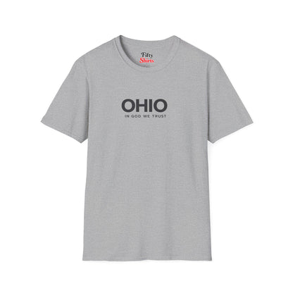 Ohio All State In God We Trust Front Design Unisex Everyday Tee