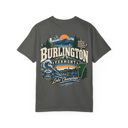 Burlington Vermont Unisex Comfort Color 1717 Streetwear Graphic Tee