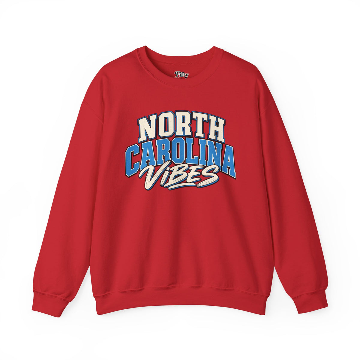 North Carolina Vibes Unisex Crewneck Sweatshirt State Name Graphic