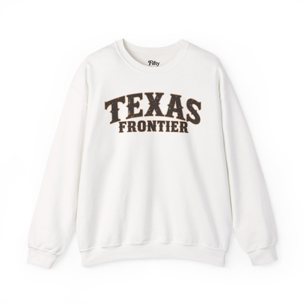 Texas Frontier Unisex Crewneck Sweatshirt State Name Graphic