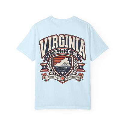 Virginia Athletic Club Unisex Comfort Color 1717 Streetwear Graphic Tee