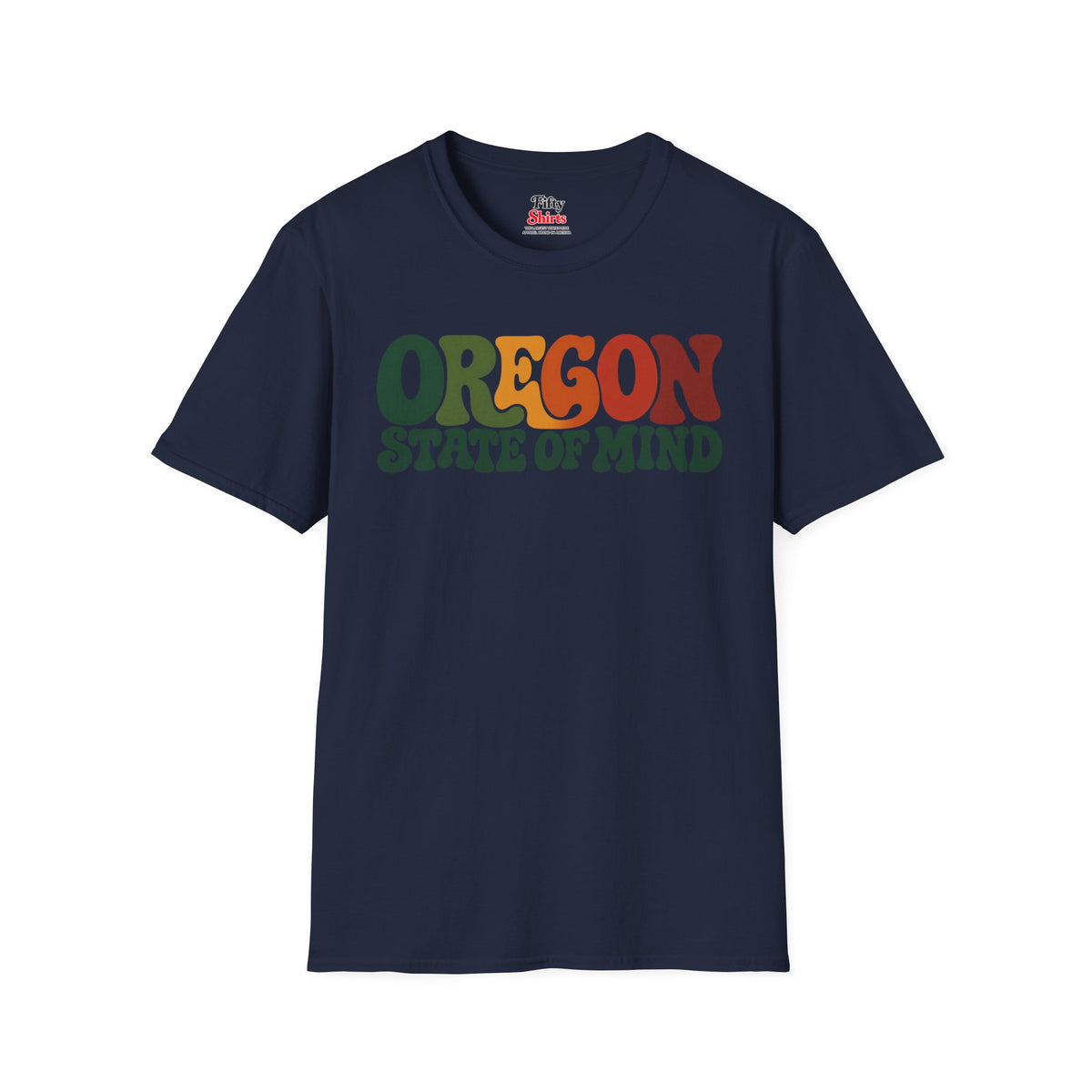 Oregon State of Mind Unisex Softstyle T Shirt State Name Graphic Tee