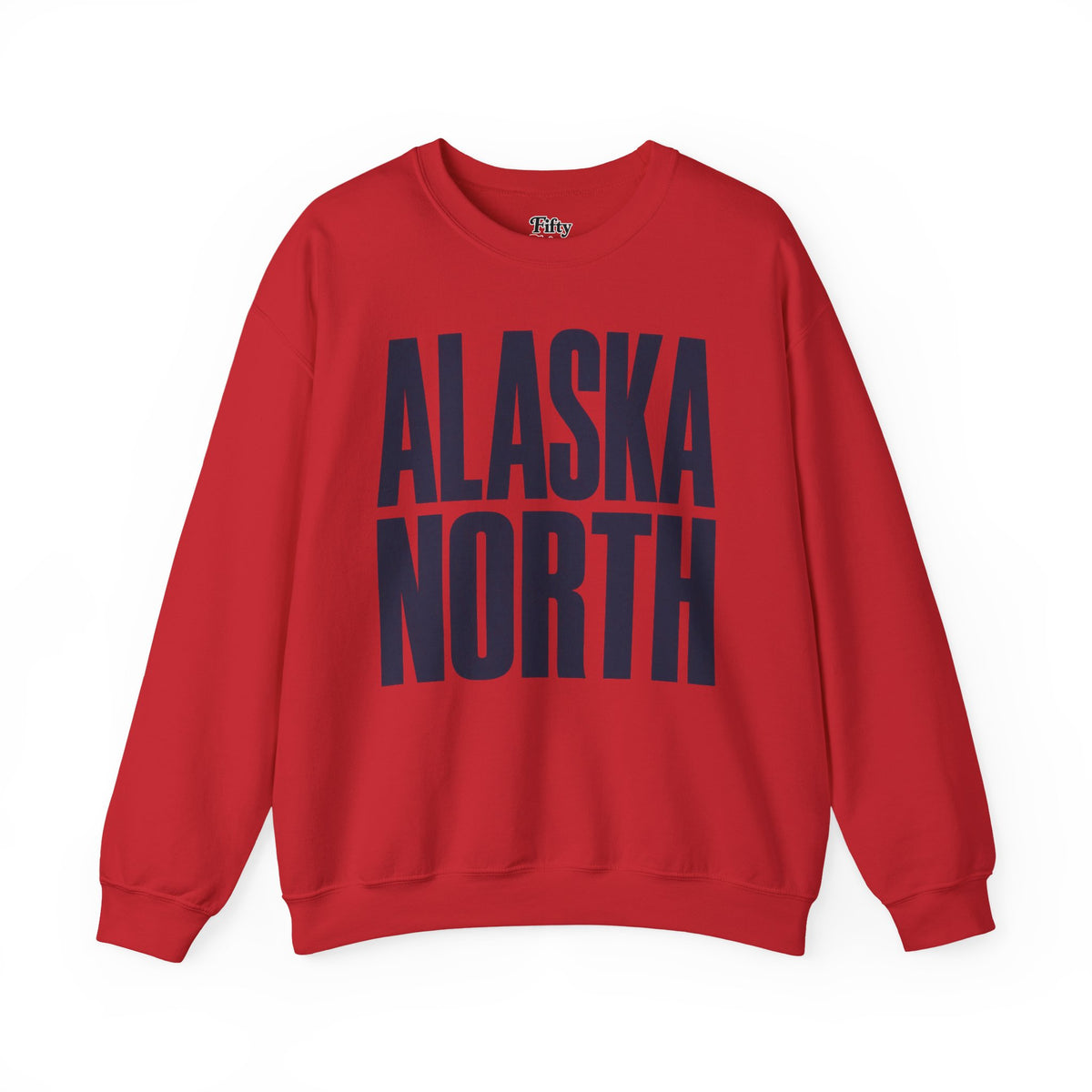 Alaska North Unisex Crewneck Sweatshirt State Name Graphic