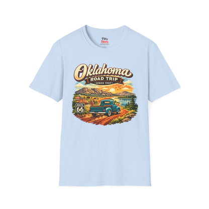 Oklahoma Road Trip Unisex Softstyle T Shirt State Pride Graphic Tee Collections FS03
