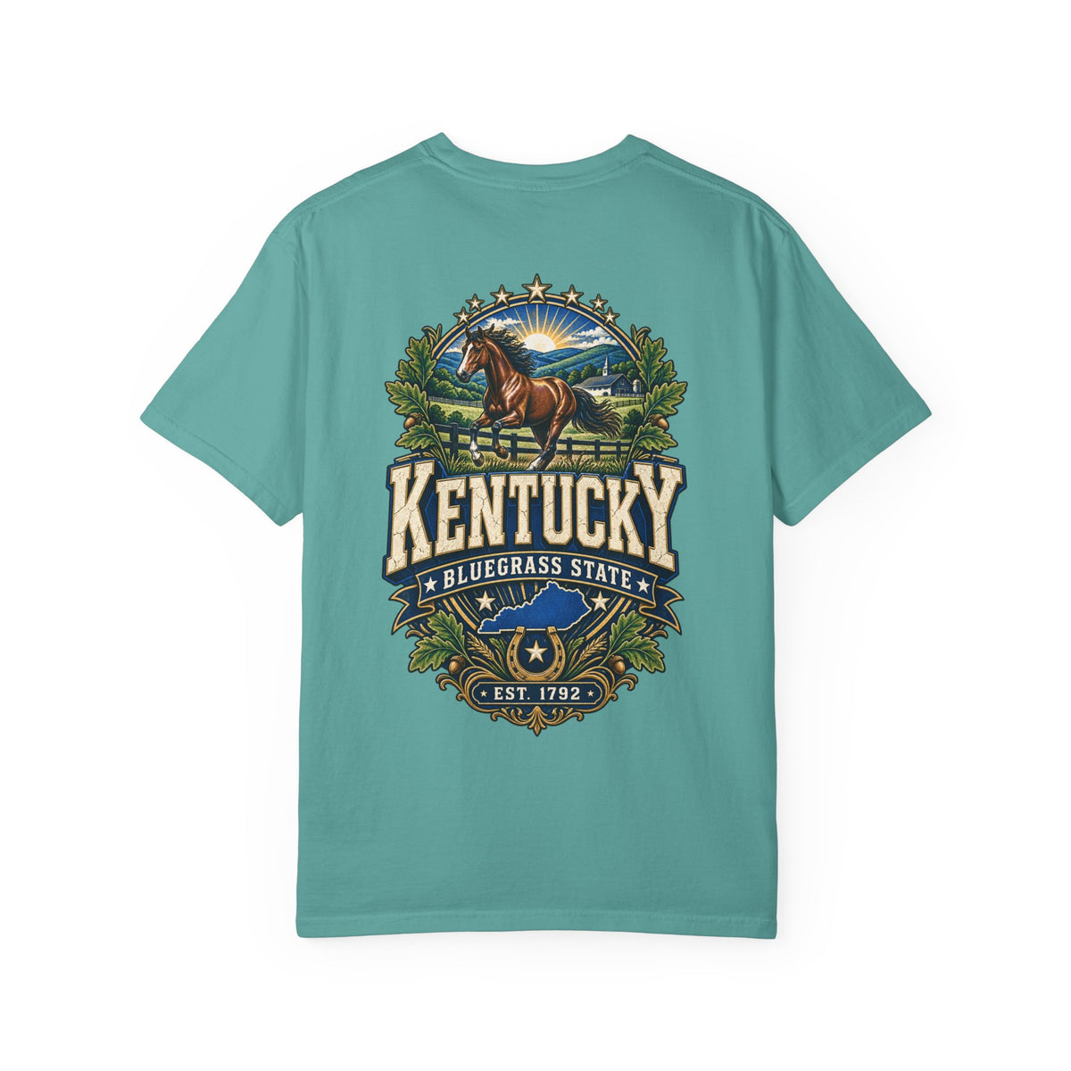 Kentucky Bluegrass Legacy Unisex Comfort Color 1717 Streetwear Graphic Tee