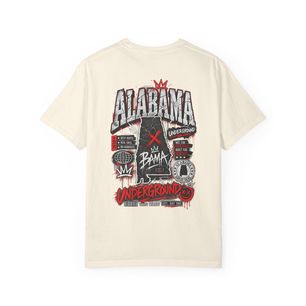Alabama Underground Unisex Comfort Color 1717 Streetwear Graphic Tee