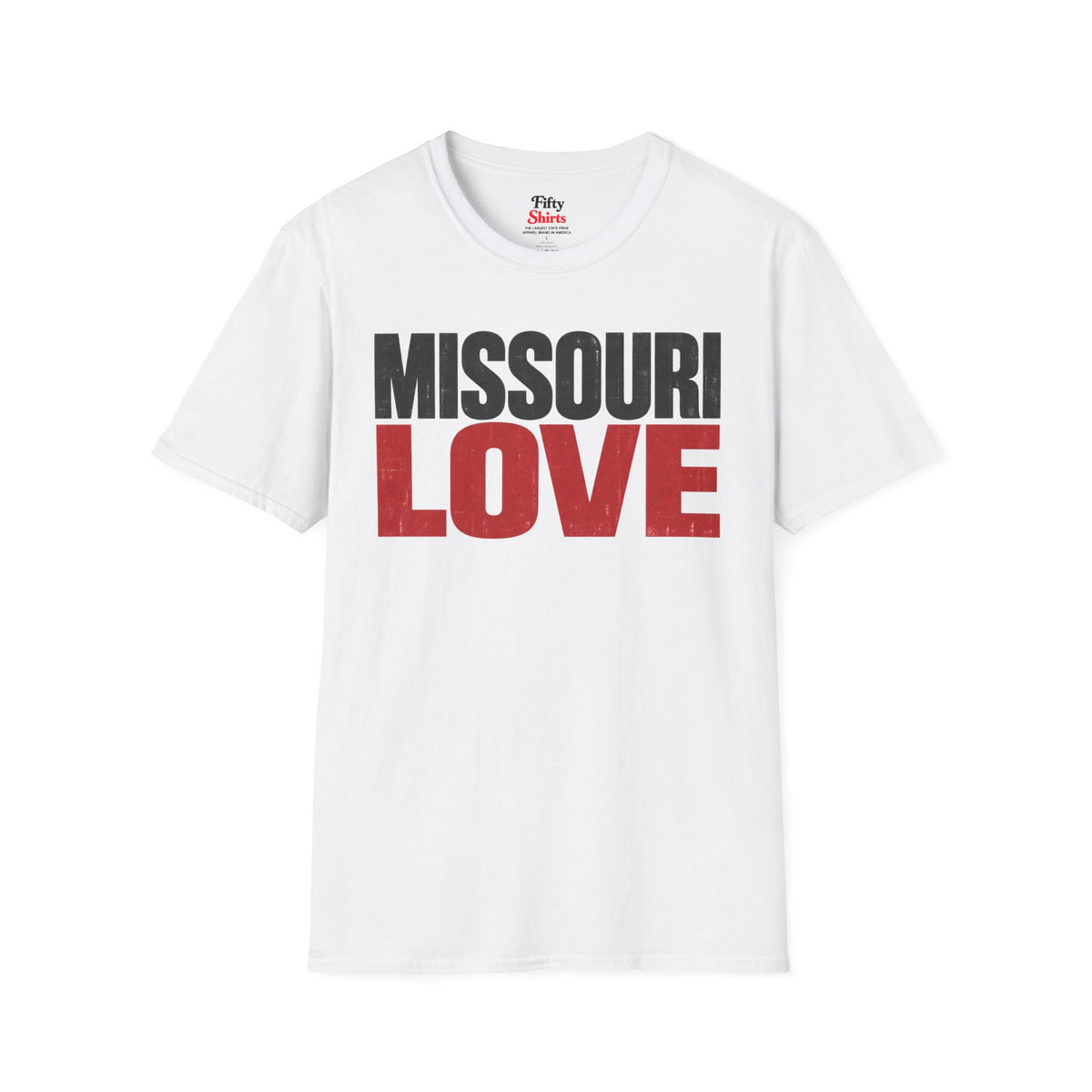 Missouri Love Unisex Softstyle T Shirt State Name Graphic Tee