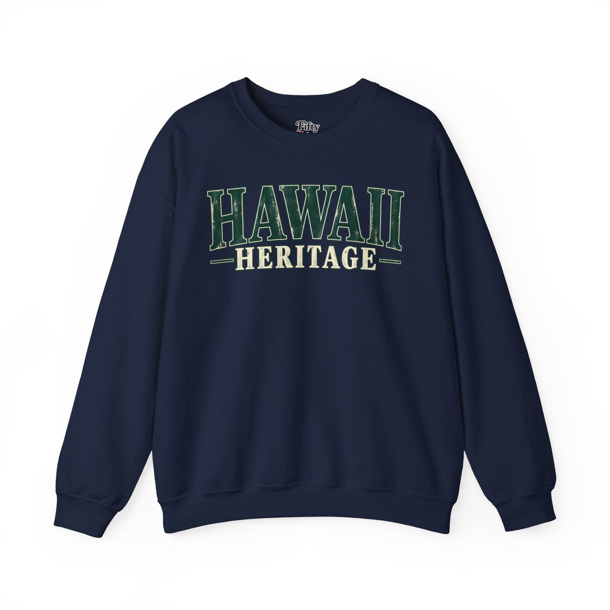Hawaii Heritage Unisex Crewneck Sweatshirt State Name Graphic