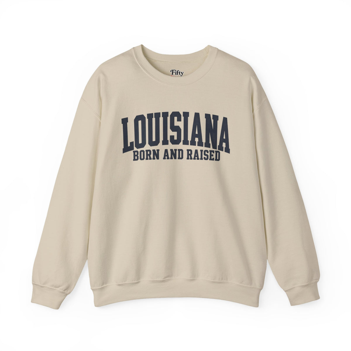 Louisiana Born and Raised Premium Streetwear Unisex Sweatshirt Graphic