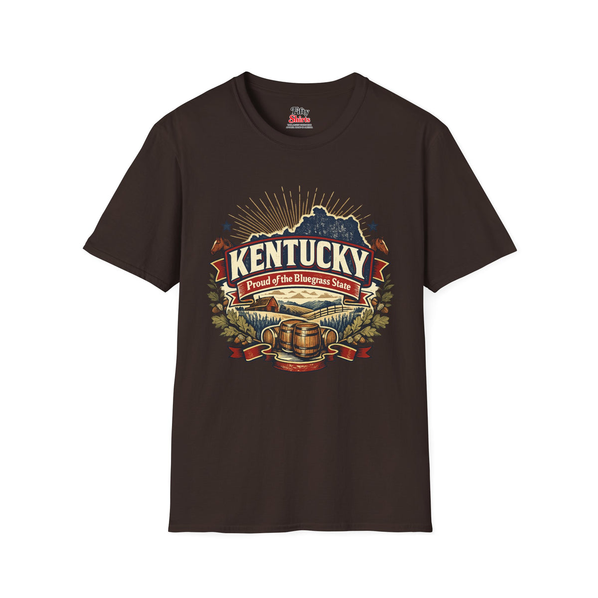 Kentucky State Pride Unisex Softstyle T Shirt State Pride Graphic Tee Collections FS03