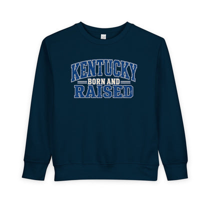 Kentucky Born and Raised Bluegrass Unisex Toddler Sweatshirt