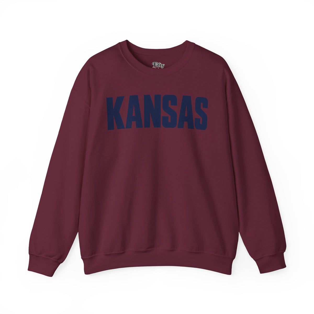 Kansas Unisex Crewneck Sweatshirt State Name Graphic