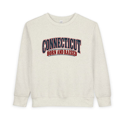 Connecticut Born and Raised Classic Souvenir Unisex Toddler Sweatshirt