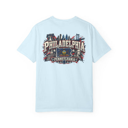 Philadelphia Pennsylvania Unisex Comfort Color 1717 Streetwear Graphic Tee