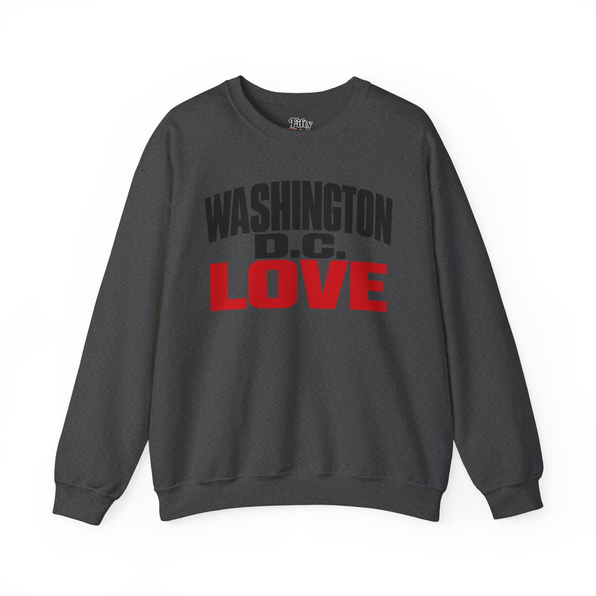 Washington DC Love Unisex Crewneck Sweatshirt State Name Graphic