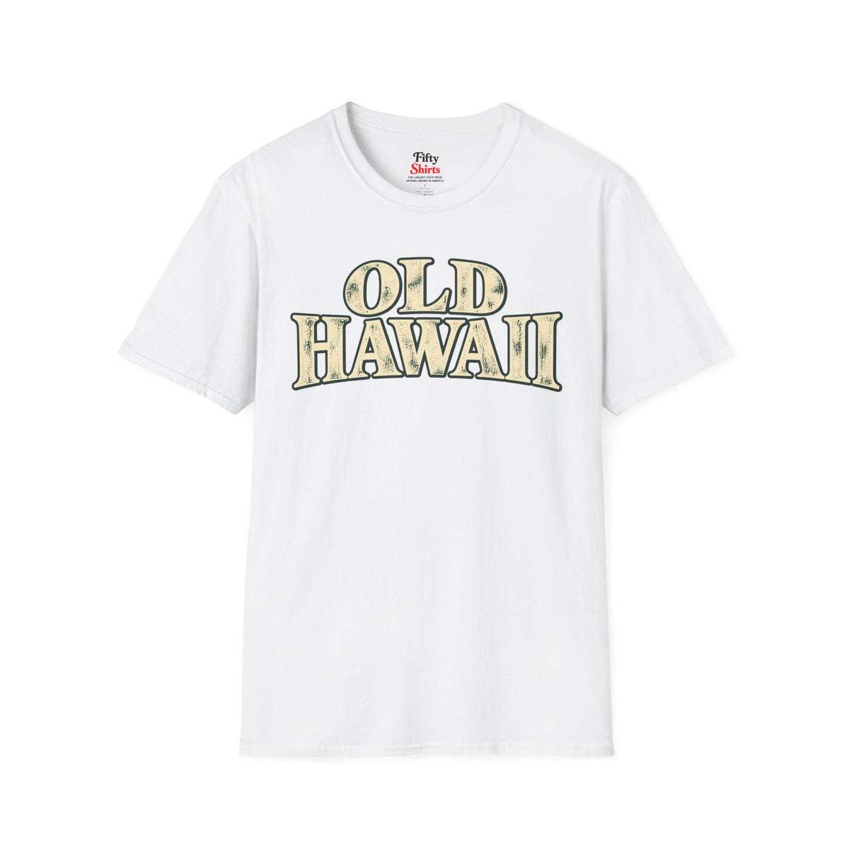 Old Hawaii Unisex Softstyle T Shirt State Name Graphic Tee